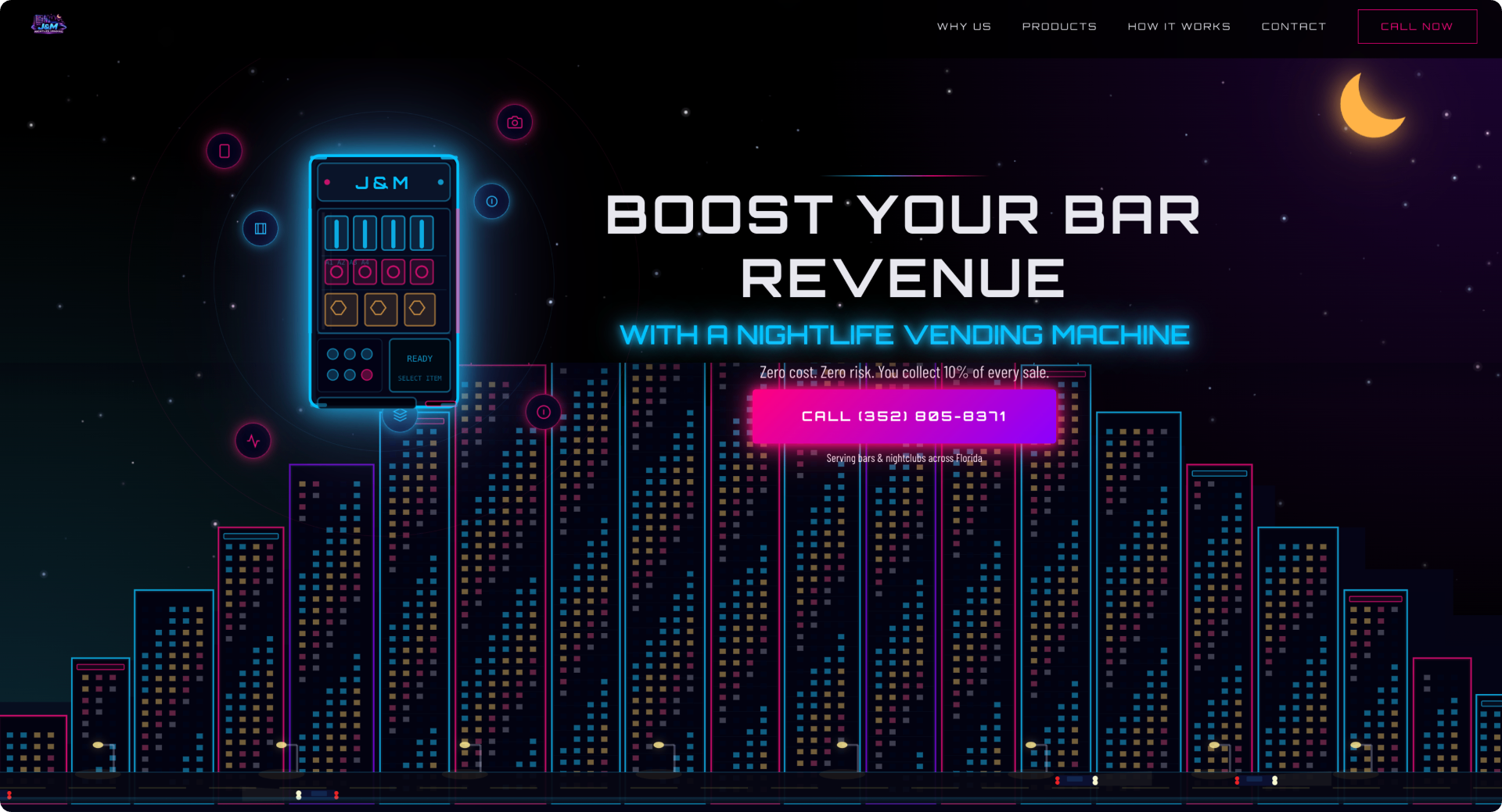 JM Vending website preview